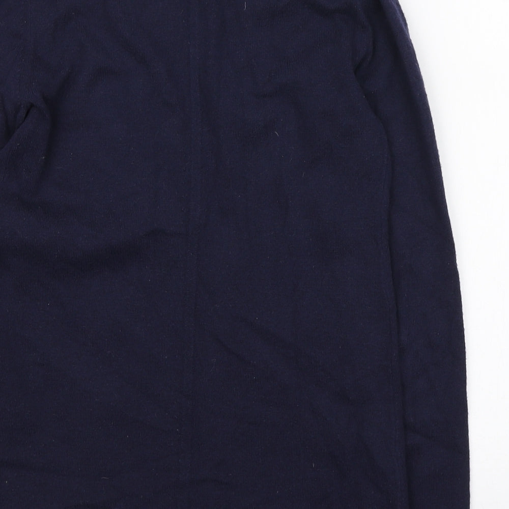 Gap Womens Blue V-Neck Acrylic Cardigan Jumper Size 2XS