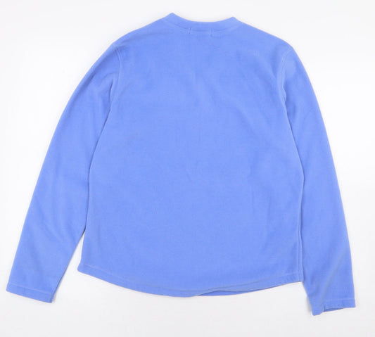 George Womens Purple Polyester Pullover Sweatshirt Size M Pullover - V-Neck