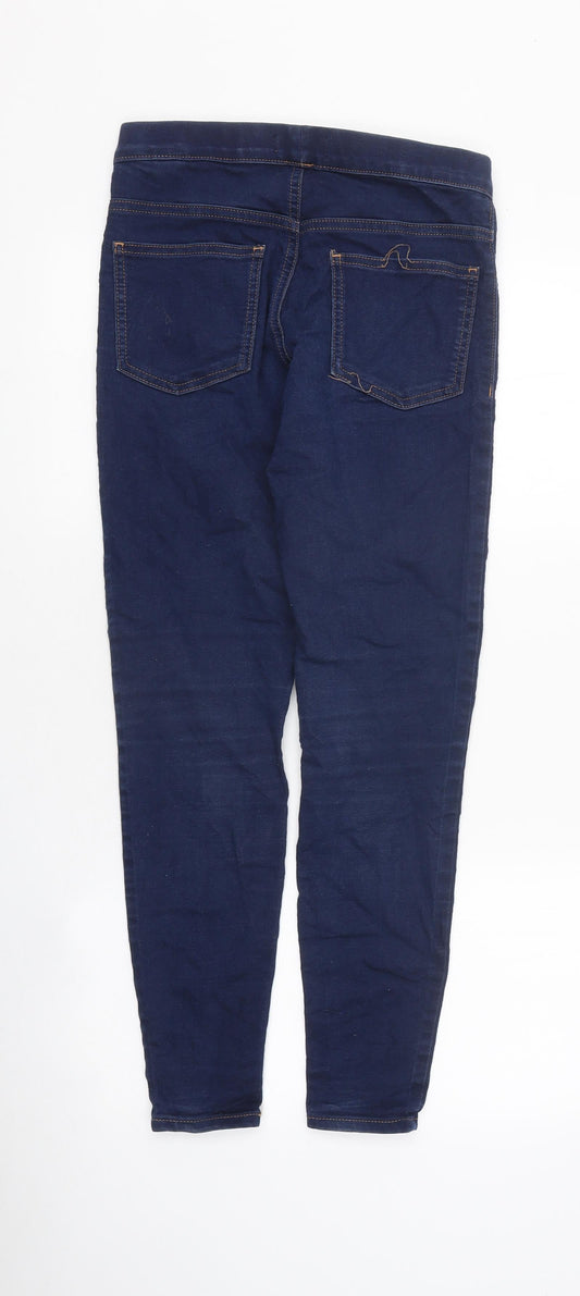 Marks and Spencer Womens Blue 100% Cotton Jegging Jeans Size 8 L27 in Regular