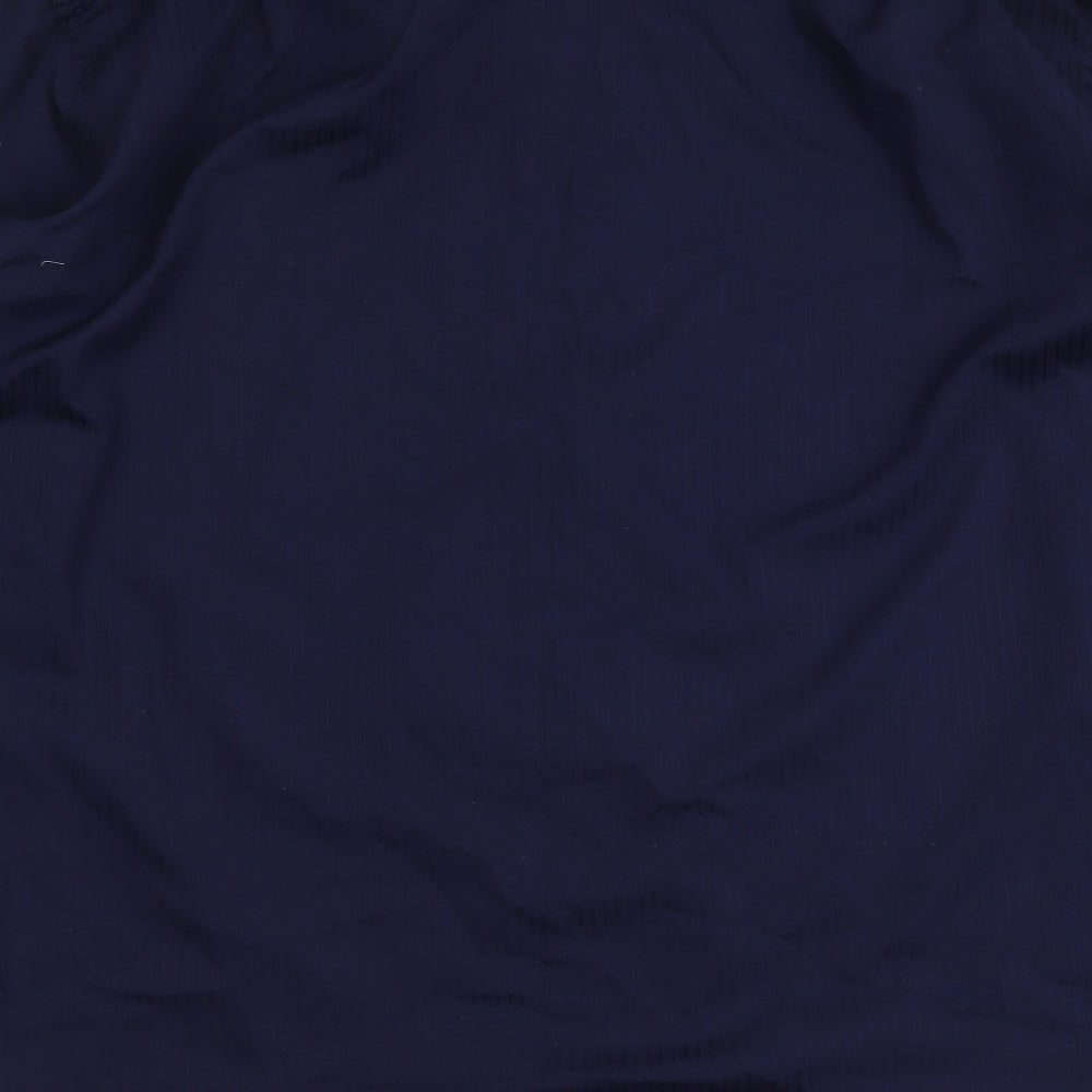 Marks and Spencer Mens Blue Polyester Button-Up Size 16.5 Collared Button