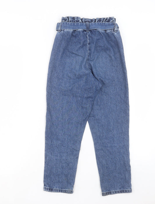 NEXT Girls Blue Cotton Straight Jeans Regular Pullover