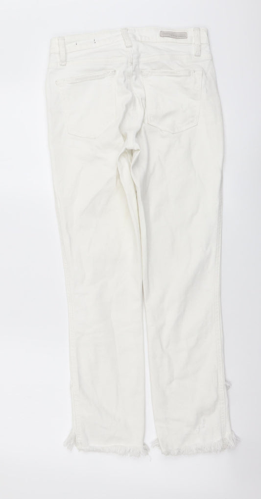 Sanctuary Womens White Cotton Skinny Jeans Size 25 in L26 in Regular Button
