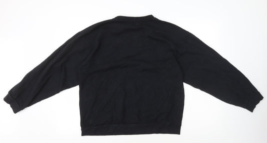 I SAW IT FIRST Womens Black Cotton Pullover Sweatshirt Size XL Pullover