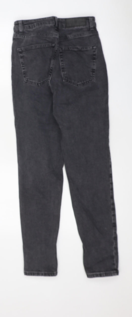 Topshop Mens Black Cotton Skinny Jeans Size 26 in L32 in Regular Zip