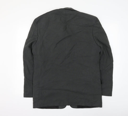 Burton Mens Grey Polyamide Jacket Suit Jacket Size 40