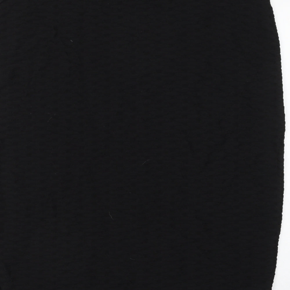 PREW Womens Black Polyester Straight & Pencil Skirt Size 38 in