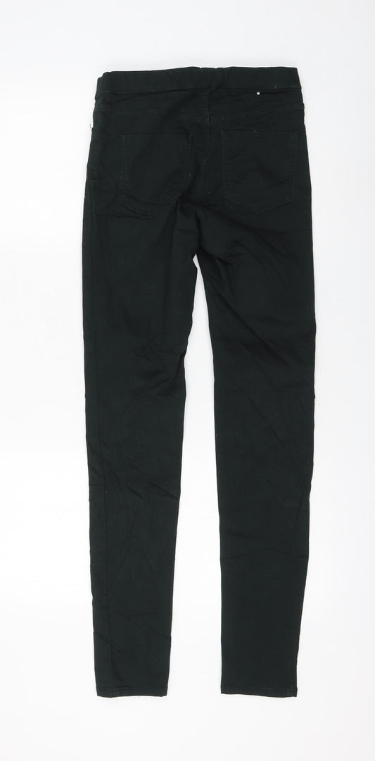 H&M Womens Black Cotton Skinny Jeans Size 6 L30 in Regular