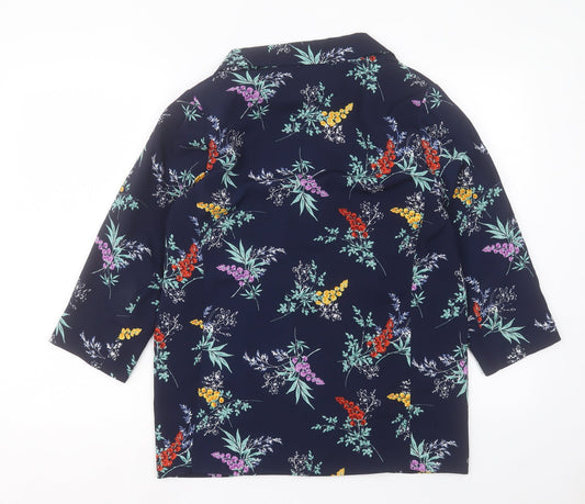 Bonmarché Womens Black Floral Jacket Size 12