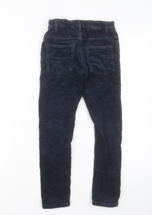 NEXT Boys Blue Cotton Capri Trousers Size 9 Months Regular Button