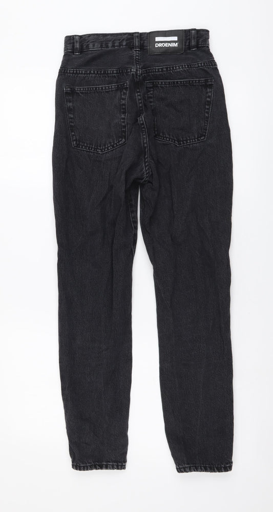 Dr. Denim Womens Grey Cotton Mom Jeans Size 24 in L30 in Regular Button