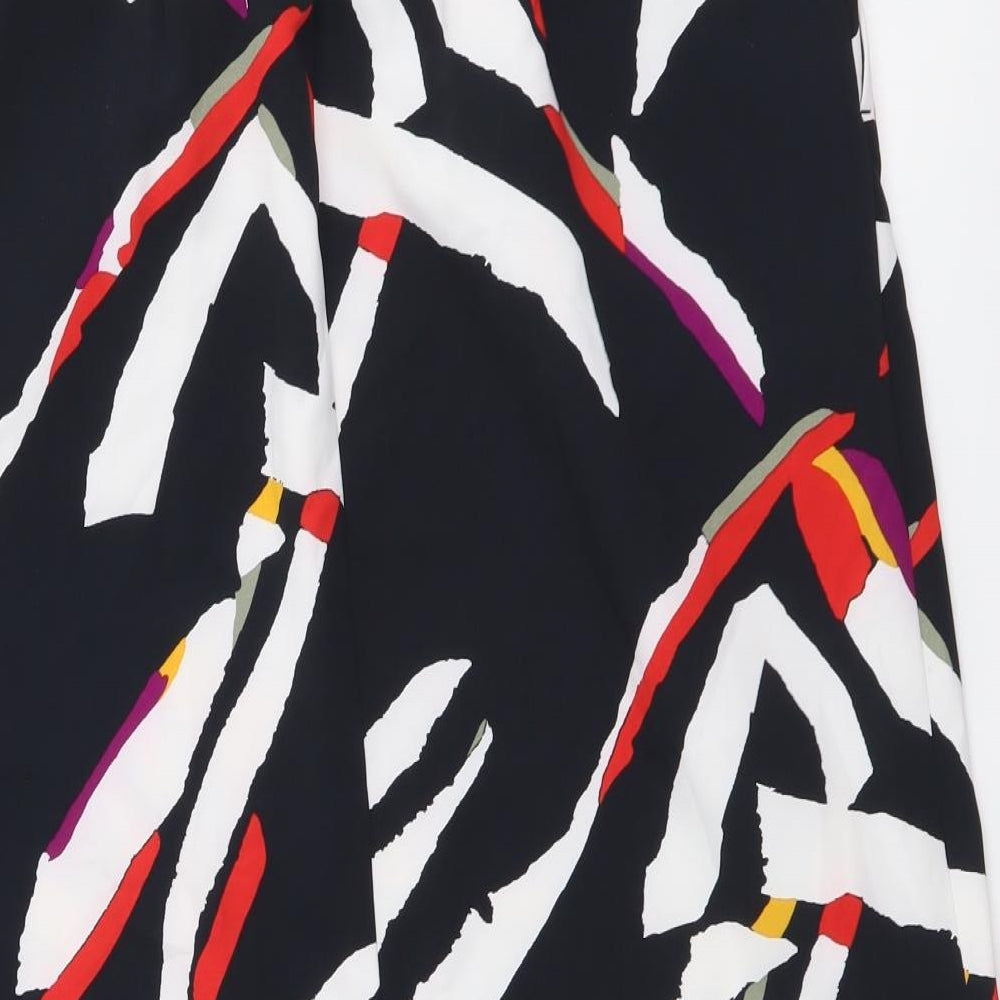 Marks and Spencer Womens Multicoloured Geometric Viscose A-Line Skirt Size 28 in