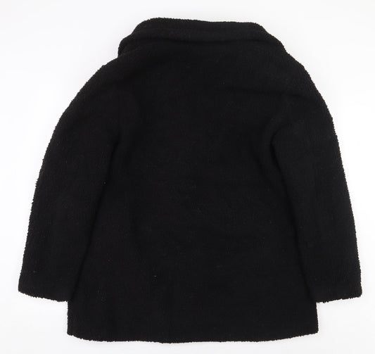 Boohoo Womens Black Jacket Size 12 Button