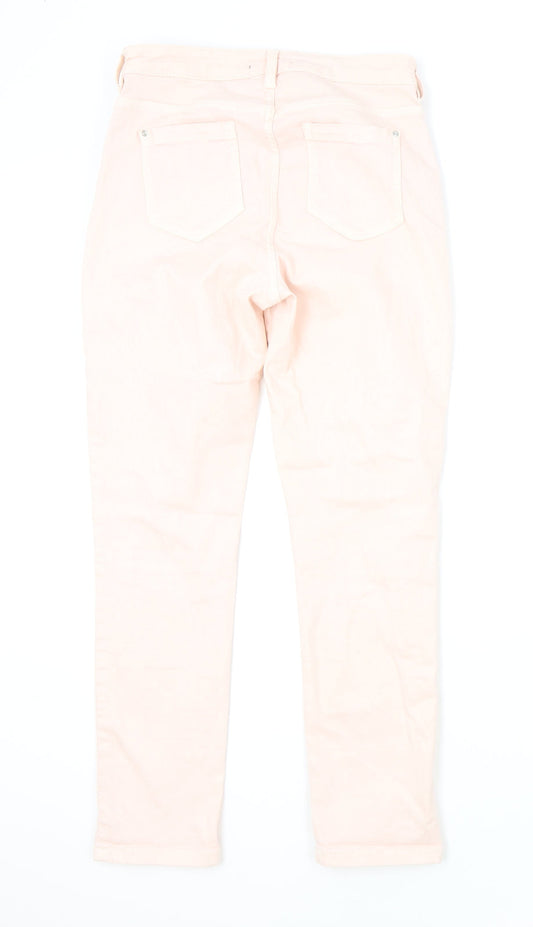 Blue 73 Womens Pink Cotton Skinny Jeans Size 8 L27 in Regular Zip