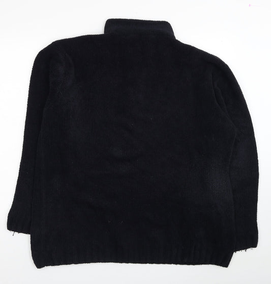 Cutting Edge Womens Black Polyester Pullover Sweatshirt Size XL Pullover