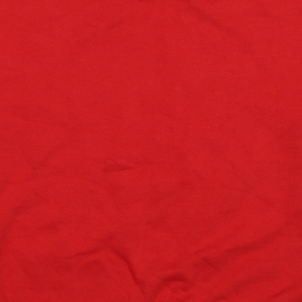Disney Womens Red Polyester Pullover Sweatshirt Size 14 Pullover - Mickey Mouse