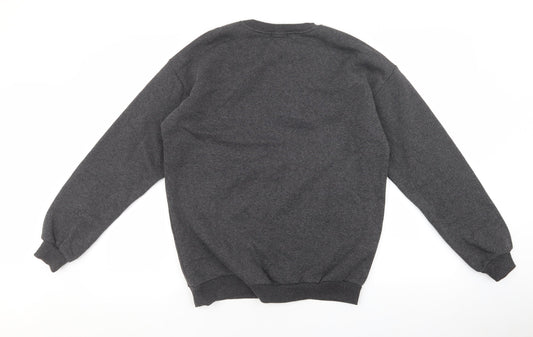PRETTYLITTLETHING Womens Grey Cotton Pullover Sweatshirt Size S Pullover - Eagle Wild and Free