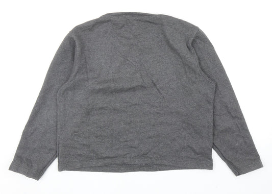 Clockhouse Womens Grey Cotton Pullover Sweatshirt Size L Pullover