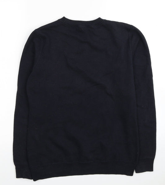 Uni Style Image Womens Black Cotton Pullover Sweatshirt Size 10 Pullover