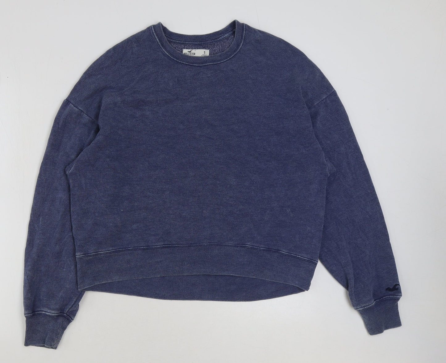 Hollister Mens Blue Cotton Pullover Sweatshirt Size S