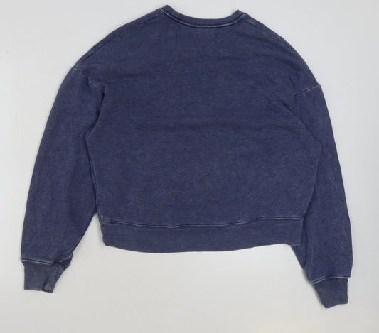 Hollister Mens Blue Cotton Pullover Sweatshirt Size S
