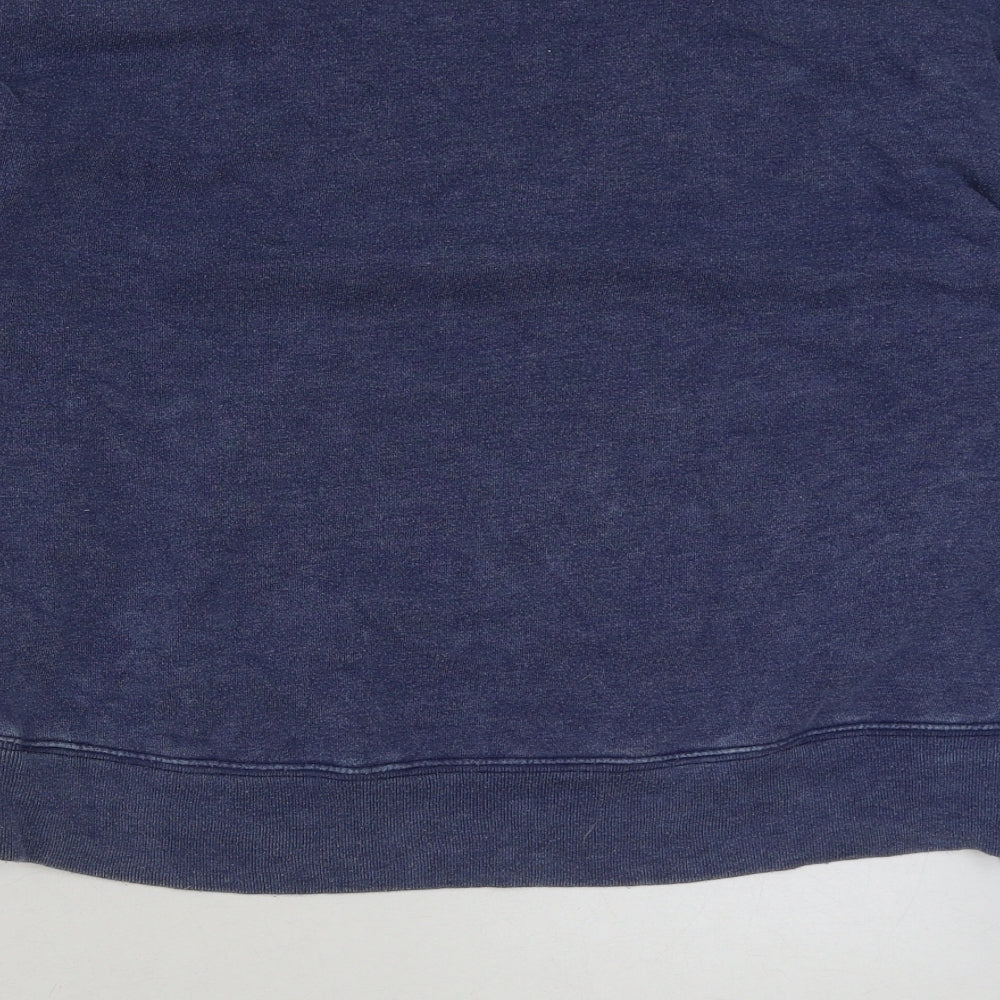 Hollister Mens Blue Cotton Pullover Sweatshirt Size S