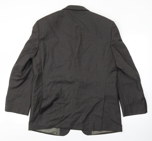 Marks and Spencer Mens Grey Wool Jacket Suit Jacket Size 42