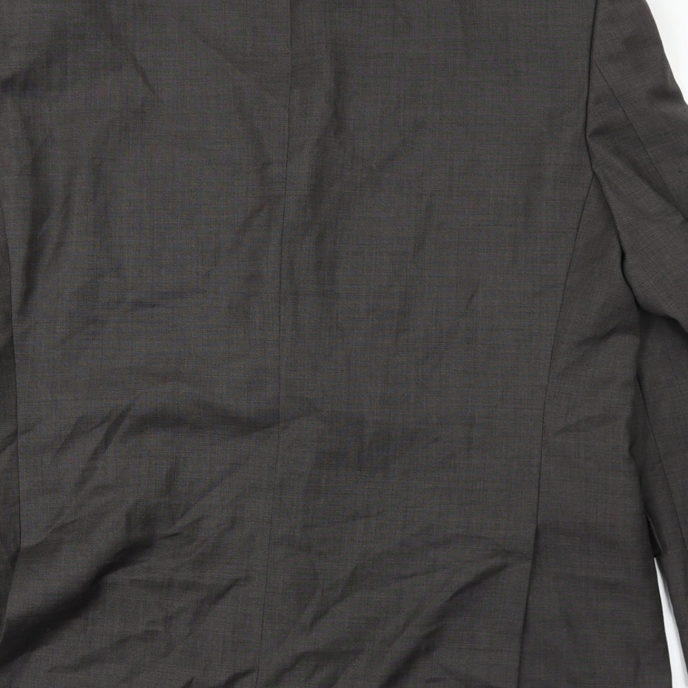 Marks and Spencer Mens Grey Wool Jacket Suit Jacket Size 42