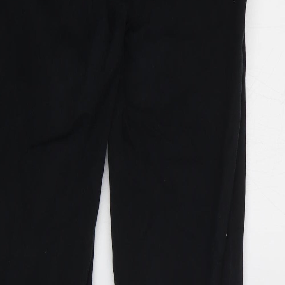 Gap Womens Black Cotton Straight Jeans Size 4 L25 in Regular Zip