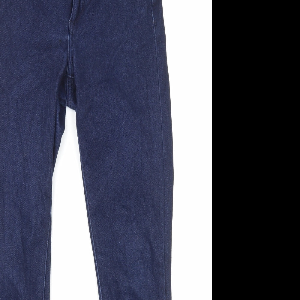 Gap Womens Blue Cotton Straight Jeans Size 6 L27 in Regular Zip