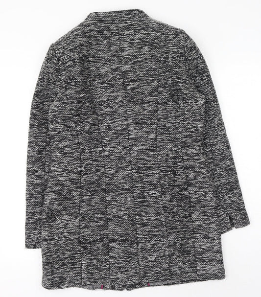 Baf woman Womens Grey Geometric Jacket Size 16 Button