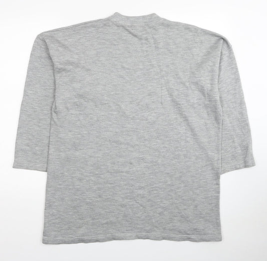 Global Womens Grey Acrylic Pullover Sweatshirt Size XL Pullover - Fame The Musical