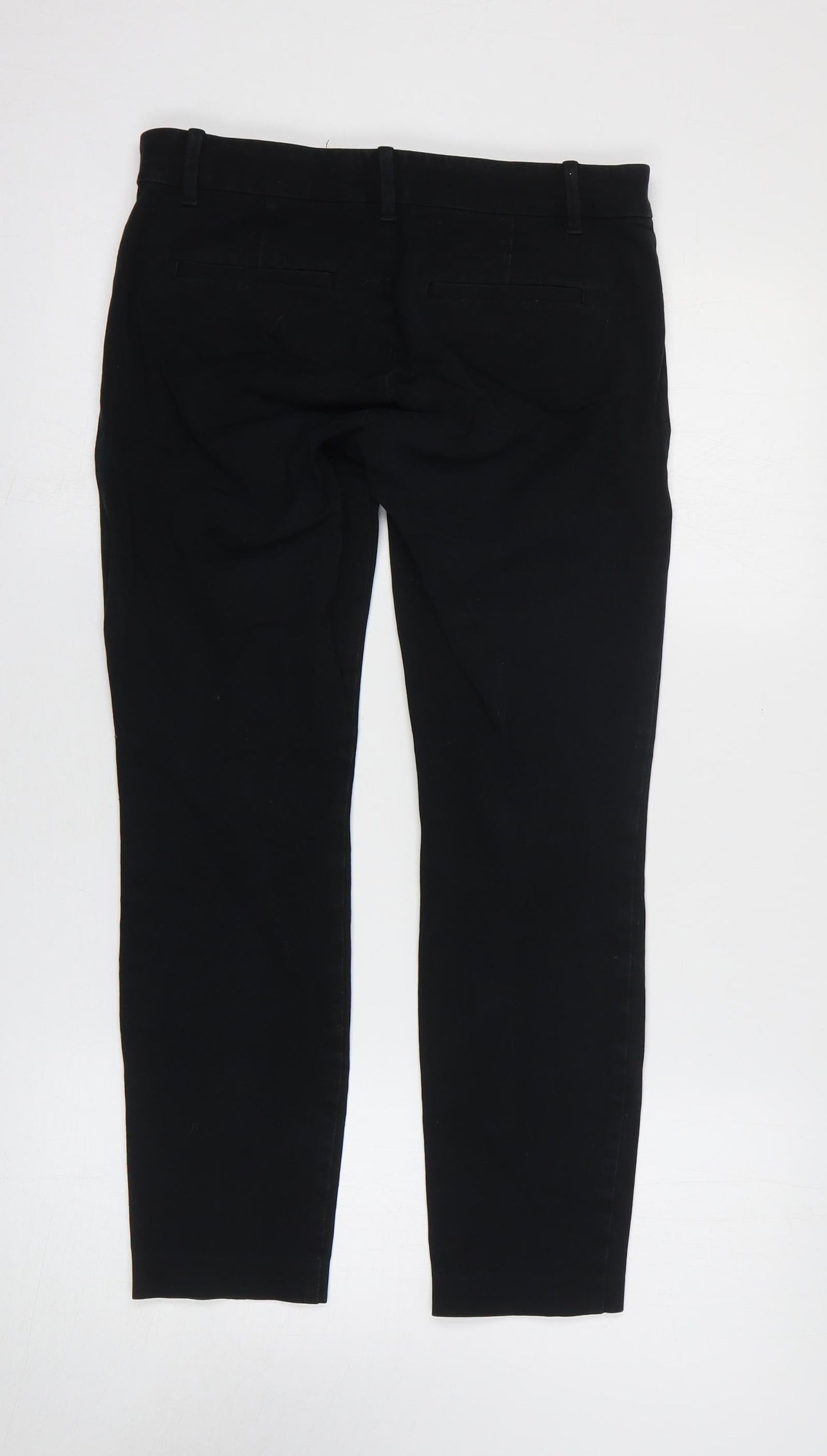 Gap Womens Black Cotton Straight Jeans Size 4 L25 in Regular Zip