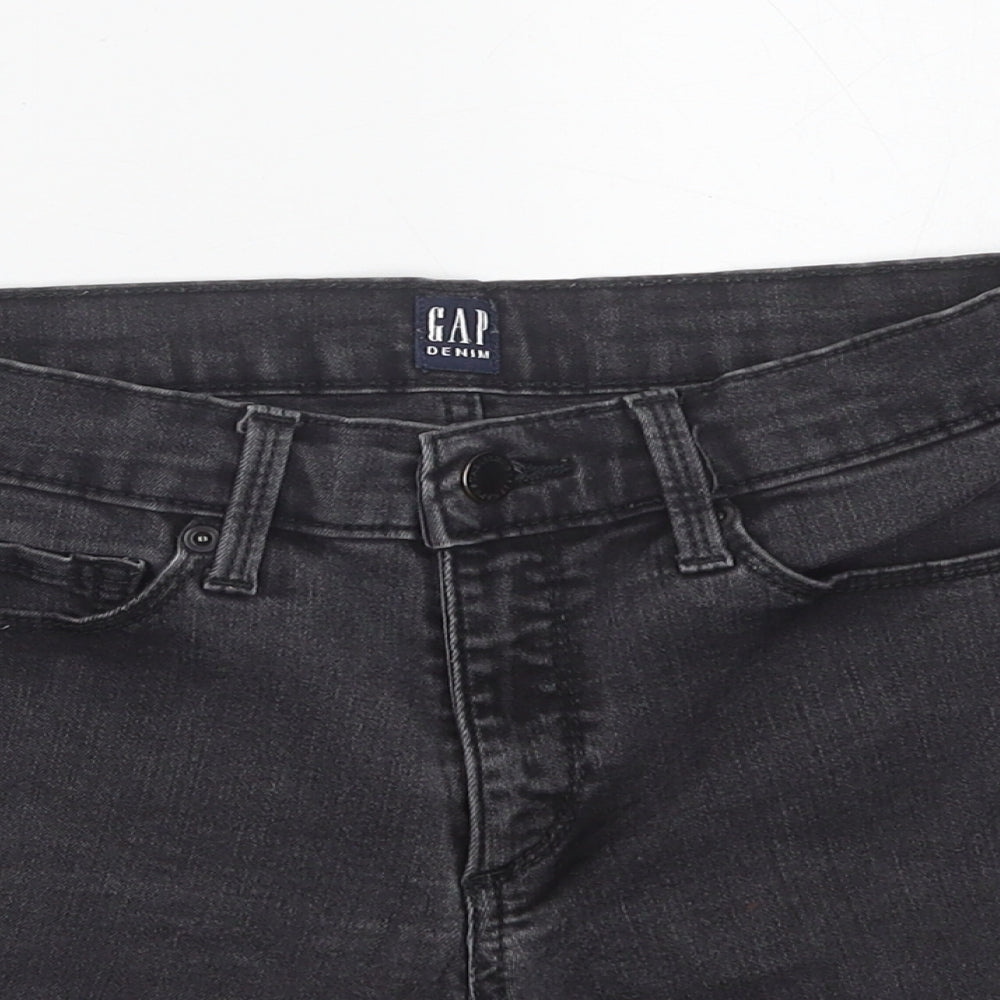 Gap Womens Grey Cotton Skimmer Shorts Size 25 in L6 in Regular Button