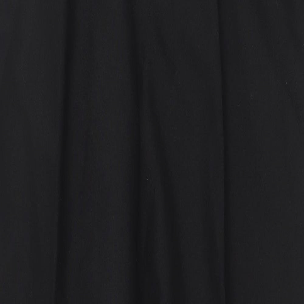 Varteks International Mens Black Polyester Trousers Size 34 in Regular Zip