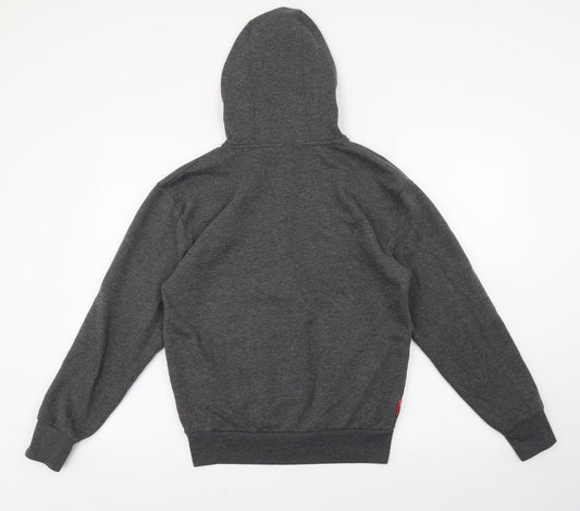 Slazenger Mens Grey Polyester Full Zip Hoodie Size XS