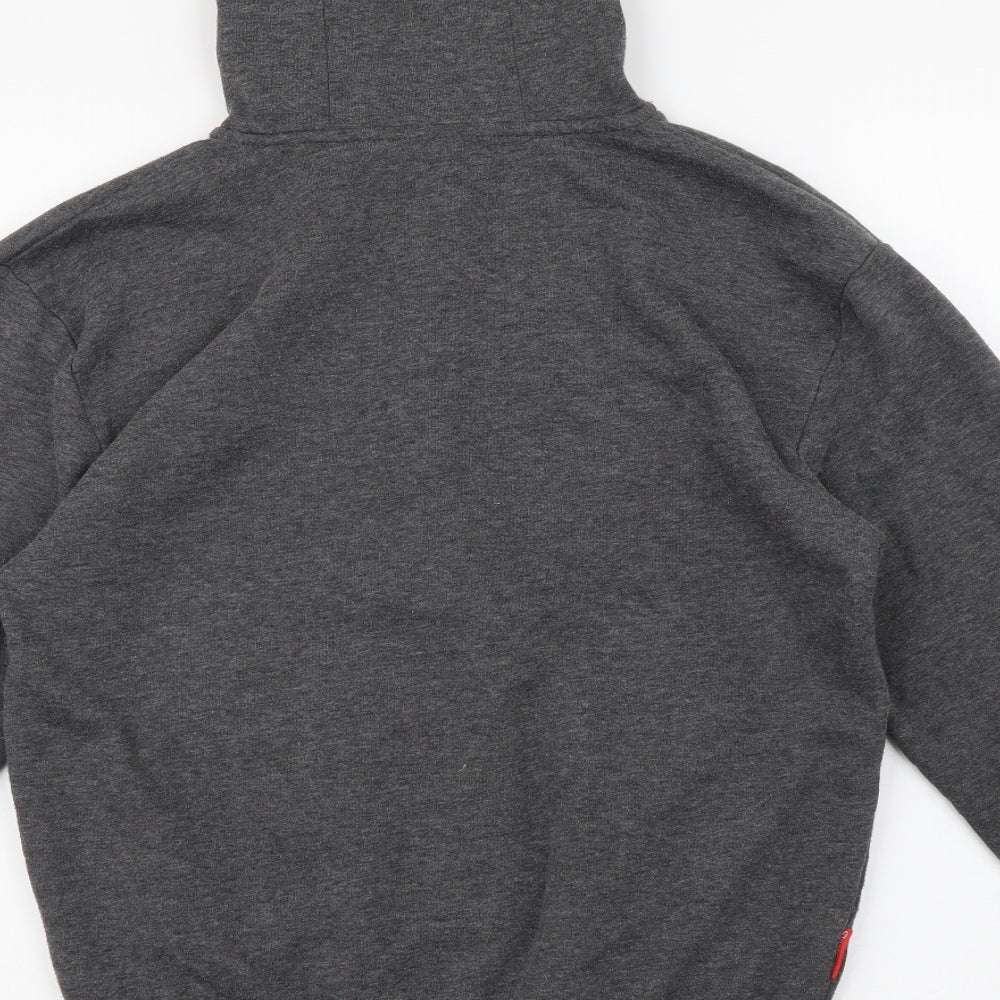 Slazenger Mens Grey Polyester Full Zip Hoodie Size XS