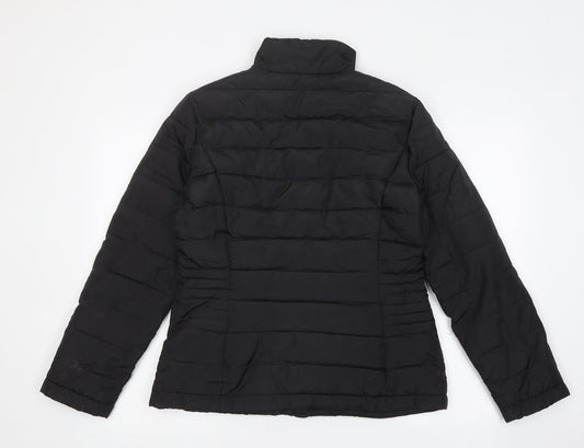 Dorothy Perkins Womens Black Quilted Jacket Size 6 Zip