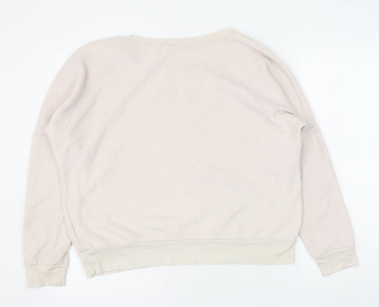 Perfect Social Womens Pink Polyester Pullover Sweatshirt Size M Pullover