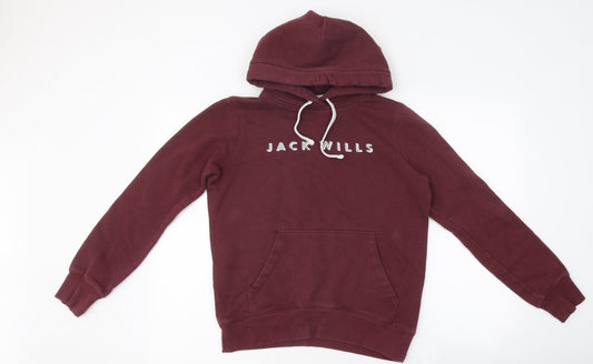 Womens UK 8 Regular Jack Wills Brown Pullover Hoodie