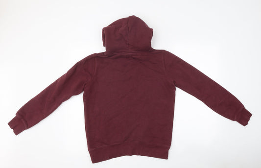 Jack Wills Womens Brown Cotton Pullover Hoodie Size 8 Pullover