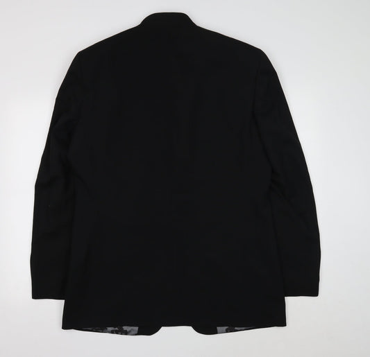 River Island Womens Black Polyester Jacket Suit Jacket Size 42