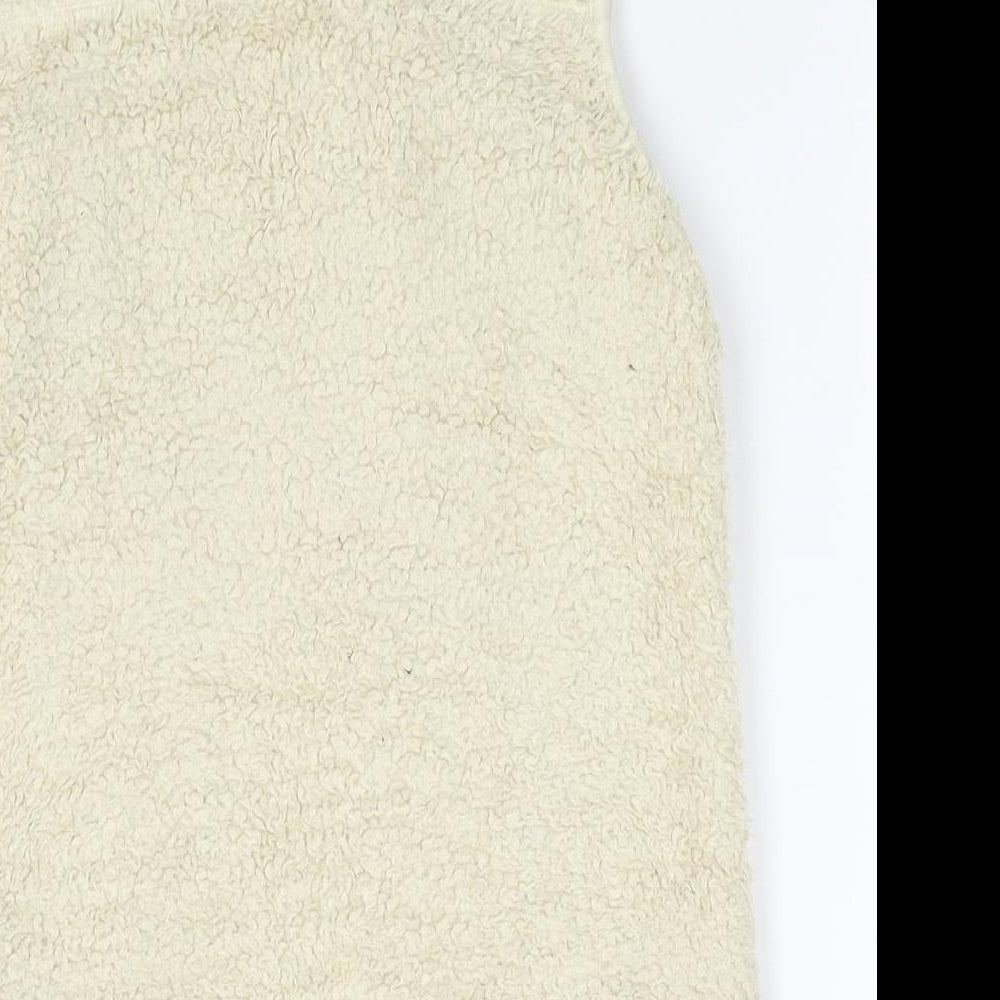 Mountain Life Womens Beige Gilet Waistcoat Size 10 Zip