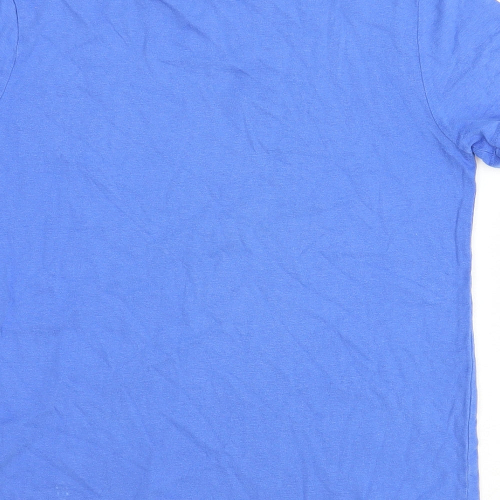 Gap Boys Blue 100% Cotton Basic T-Shirt Size 10 Years Round Neck Pullover - Make a Break for it