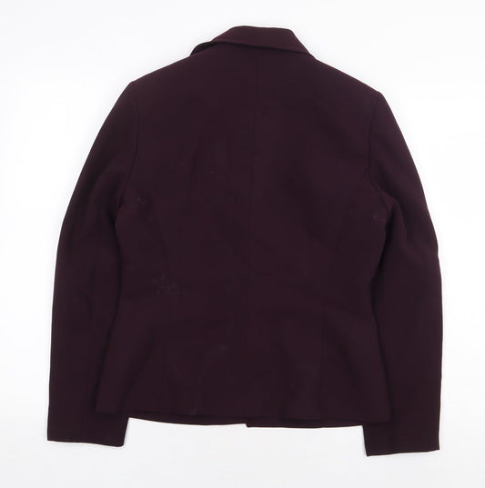 Kasper Womens Purple Jacket Size 8 Button