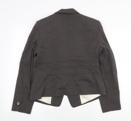 Marks and Spencer Womens Grey Jacket Size 14 Button