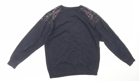 Hollister Womens Blue Cotton Pullover Sweatshirt Size XS Pullover