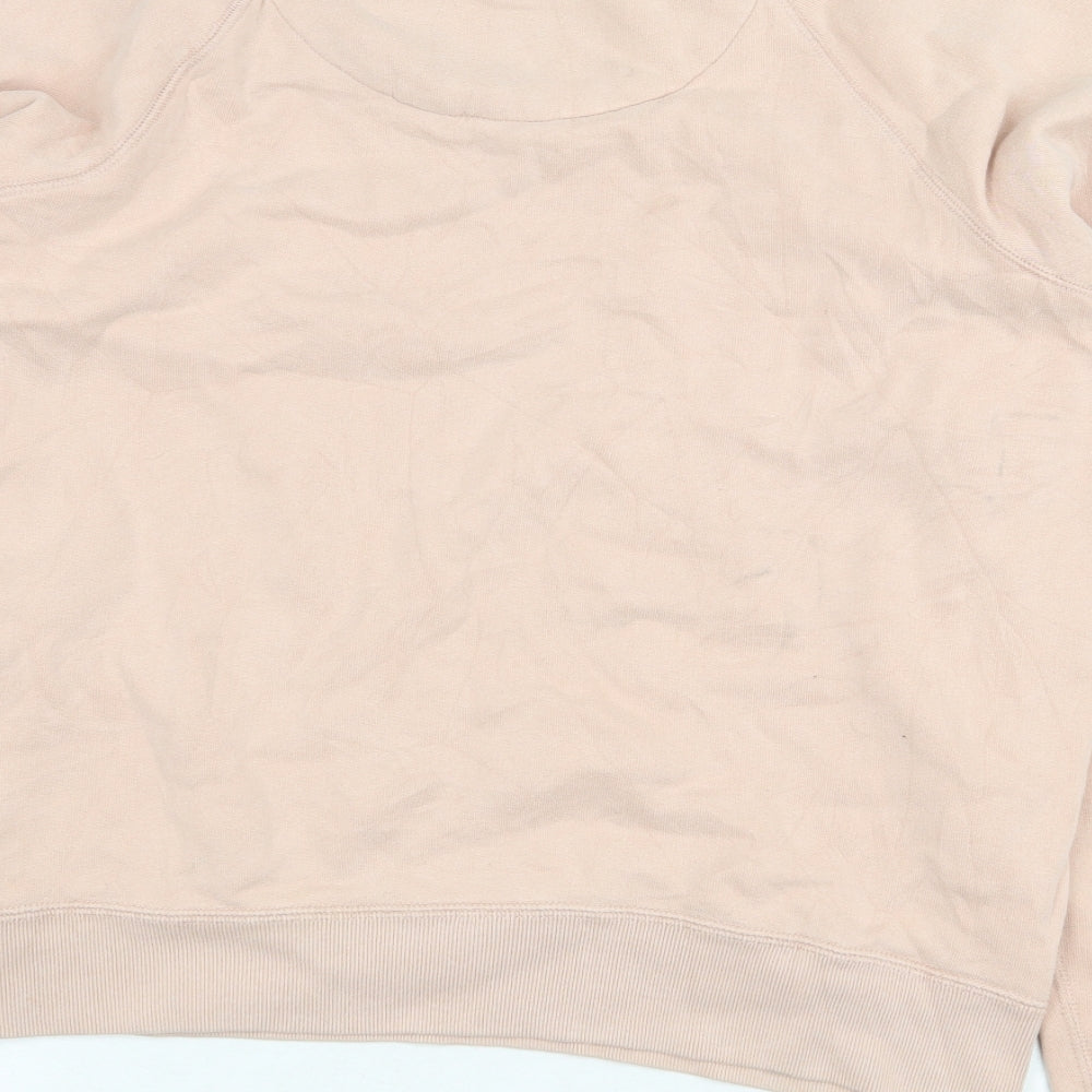 Jack Wills Womens Pink Cotton Pullover Sweatshirt Size 10 Pullover - Salcombe Devon