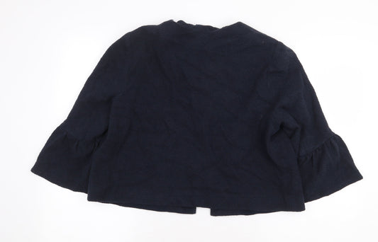 Marks and Spencer Womens Blue Jacket Size 16 Hook & Eye