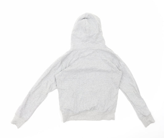 Disneyland Paris Girls Grey Cotton Pullover Hoodie Size 12 Years Pullover - Mickey Mouse