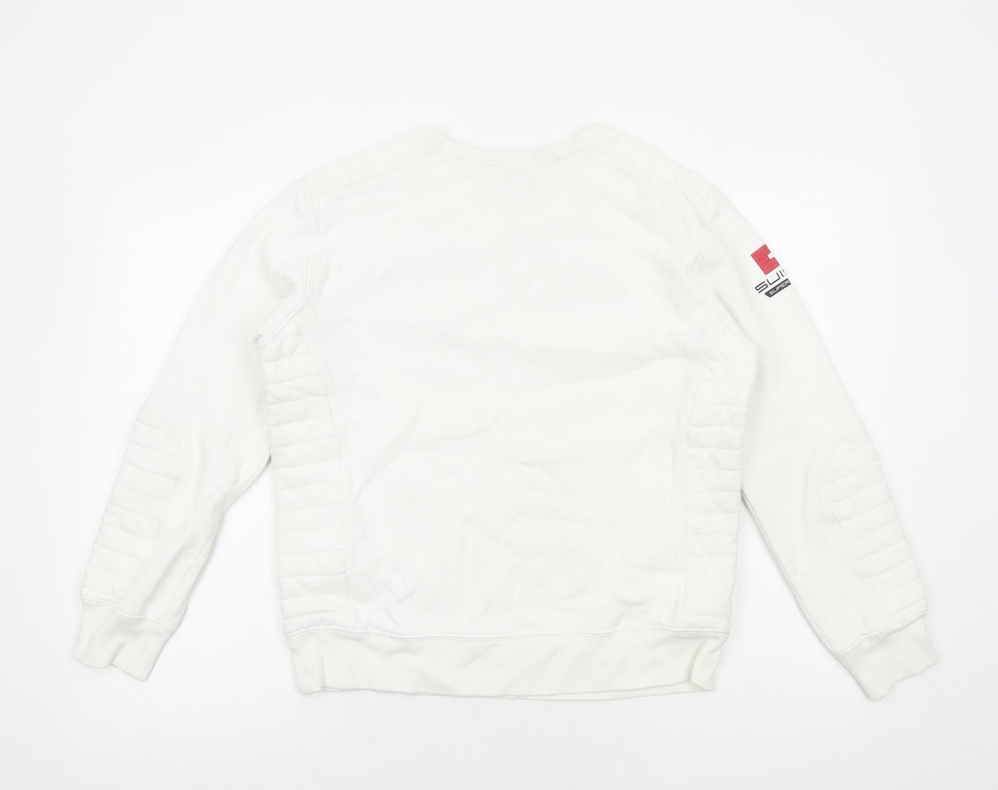 Polo Ralph Lauren Womens White Cotton Pullover Sweatshirt Size L Pullover - Suisse